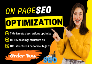 I will do complete on page SEO optimization for WordPress or any website