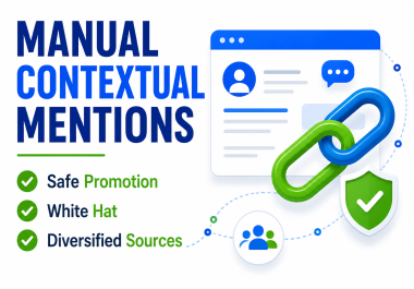 I will create manual contextual profile mentions for website growth