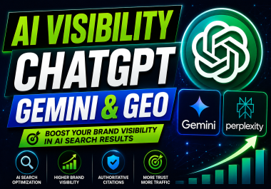 I will optimize your brand visibility in ChatGPT Gemini and Perplexity AI