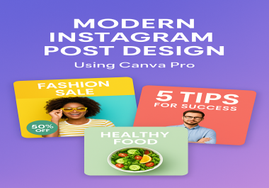 I will design 3 eye-catching Instagram posts using Canva Pro