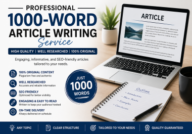 I will write a 1000 word for you