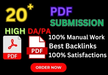 Increase SEO with PDF Backlink Submission to Top Sites