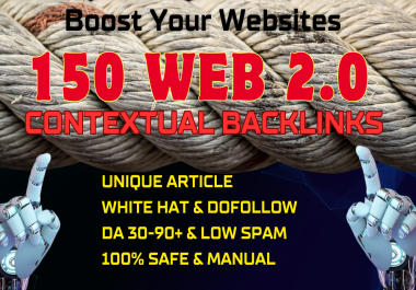 create high authority 150 web 2.0 contextual backlinks