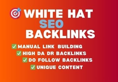 SEO 100 profile backlinks high da/dr authority link building service for website ranking