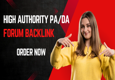 100 HQ Forum backlink with high PA/DA to boost your ranking