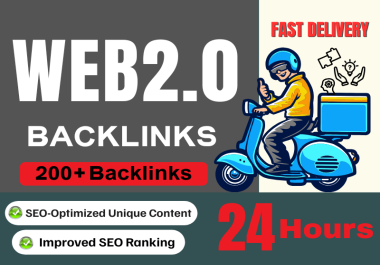 GET 200+ Manual Unique Content Web 2.0 Backlinks in 24hrs