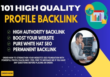 I Will Create 101 High-Quality SEO Profile Backlinks to Boost Your Website Ranking
