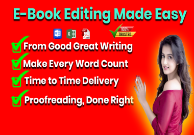 I will provide fast and reliable proofreading and editing services