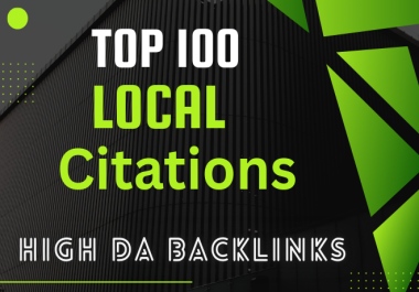 I will do 100+ high-quality local citations for local SEO ranking