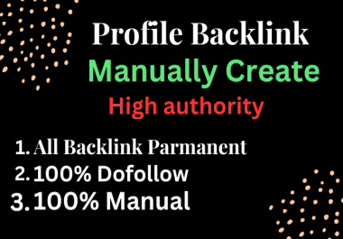 I Will Create High-Quality Profile Backlinks for SEO Ranking