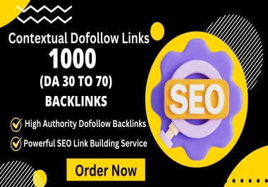 High-Quality Dofollow Backlinks Contextual SEO Link Building Service