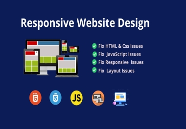 I will fix HTML,  CSS and JS bugs in your website
