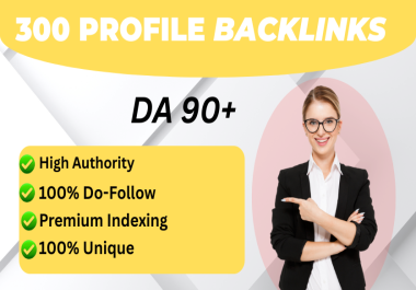 I will create 100 high-quality profile backlinks to boost your SEO