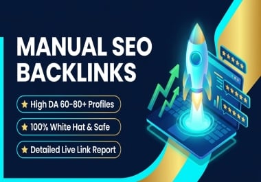 I will build 100+ manual high da profile backlinks for seo link building
