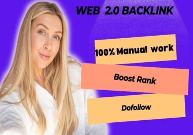 I will do 30 Web 2.0 DO Follow Permanent White Backlinks for your website