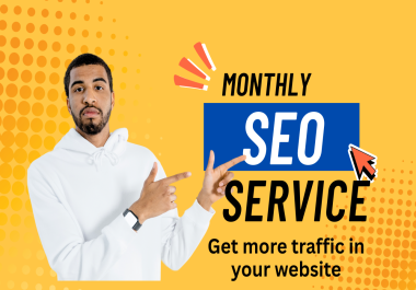I will provide monthly SEO service to boost rankings and traffic