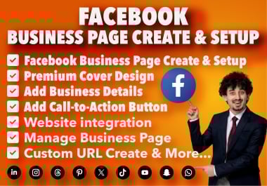 I will design and set up a meta business profile for your brand