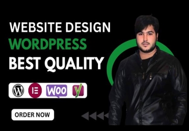 I will design redesign wordpress business website and wordpress website development