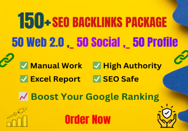 Get 150+ Powerful Manual SEO Backlinks to Skyrocket Your Website Traffic & Ranking