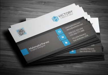 Professional & Modern Business Card Design - Print-Ready & Editable