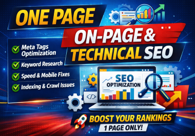 I will fix on page and technical SEO issues for one page to boost google ranking