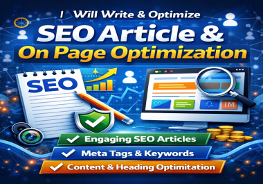 SEO Article Writing & On Page SEO Optimization 80+ Score