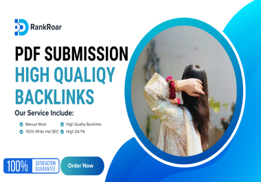 I will do 50 Manual PDF submissions on high authority sites