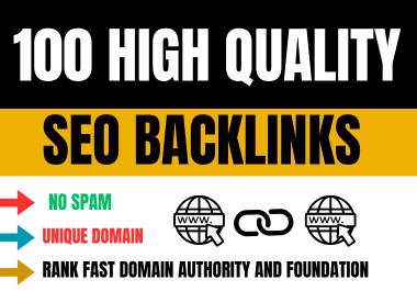 100 Premium high quality SEO backlinks From Top Website
