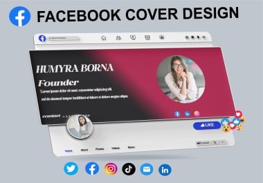 I will create professional facebook cover any social media banner
