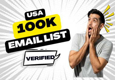 I will deliver 100K+ active USA email database for marketing