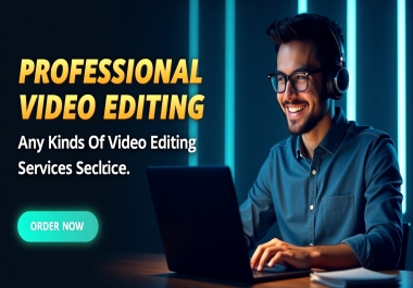 I will professionally edit your gaming,  vlogging,  tutorial and travel videos