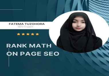 I will do WordPress On-Page SEO using Rank Math