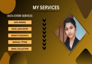 I Will Do Data Entry,  Copy Paste,  Typing and Web Research Professionally