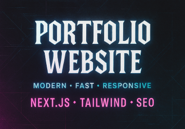 I will design and develop a modern portfolio website with responsive UI