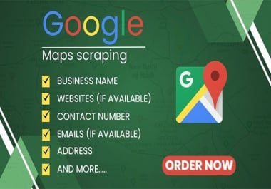 I will b2b leads,  google map scraping,  lead generation