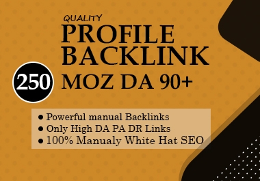 I will be your service man for Profile Backlinks