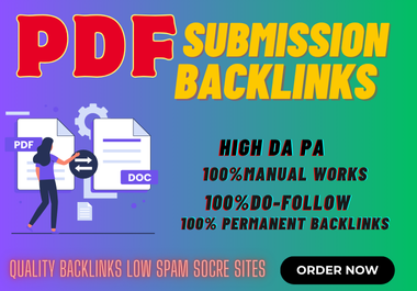 I will your PDF documents to high-authority sites for SEO and visibility