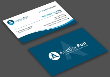 modern and minimalist business card design