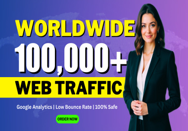 Get worldwide web traffic Real Visitors to Your Site for 30 days