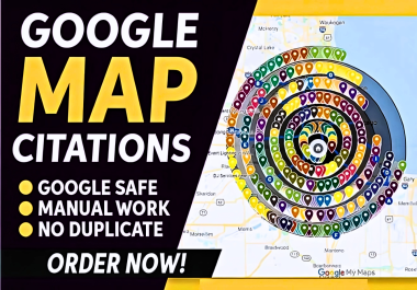 I will do 1000 google maps citations for local SEO