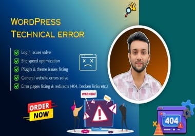 I can fix any wordpress error fast and professionally