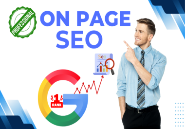 I will do effective onpage SEO optimization for your website
