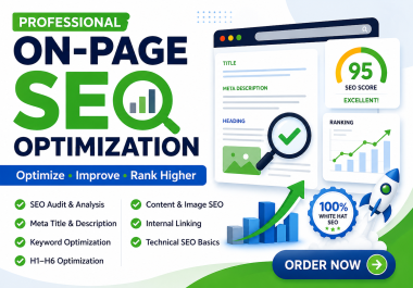 I Will Do Professional On-Page SEO Optimization for Your Website