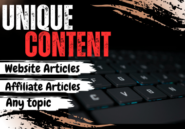 I will write 5 unique,  plagiarism-free,  SEO-friendly 1000+ word articles