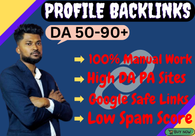 I Will Build Manual Profile Backlinks for Safe SEO Link Building