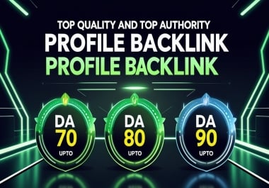 High DA Profile Backlinks 100 Manual & SEO Safe