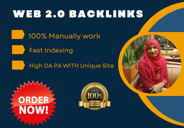 I will do 250 high-quality Web 2.0 backlinks with unique content for SEO