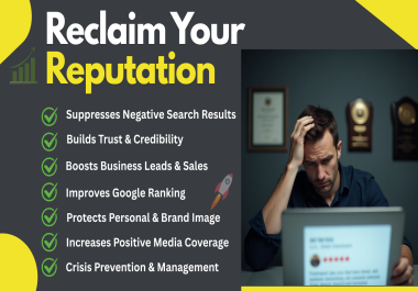 I Will Repair & Protect Your Online Reputation Expert ORM Services