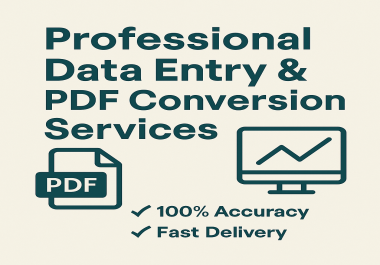 I will convert PDF to Word or Excel with 100 accuracy