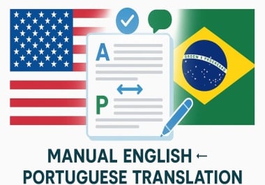 I will translate up to 4000 words from English to Portuguese manually